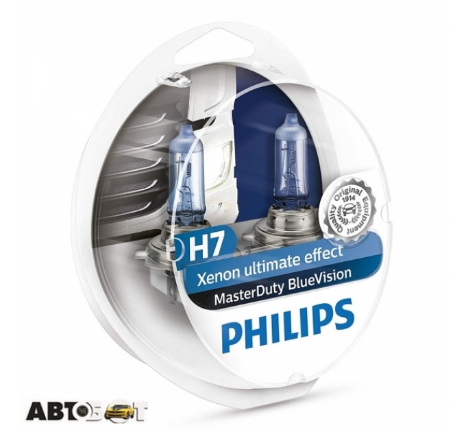Галогенная лампа Philips 13972MDBVS2 H7 MasterDuty BlueVision (2 шт.), цена: 1 307 грн.