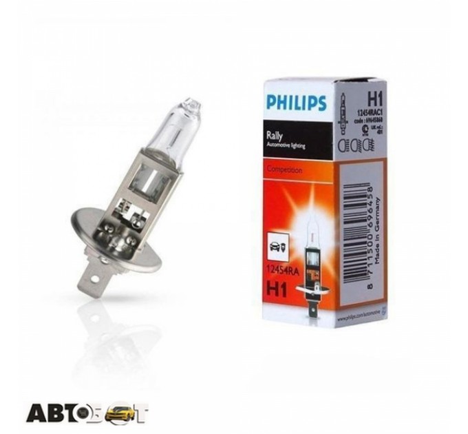Галогенная лампа Philips Rally H1 12V 12454RAC1 (1 шт.), цена: 198 грн.