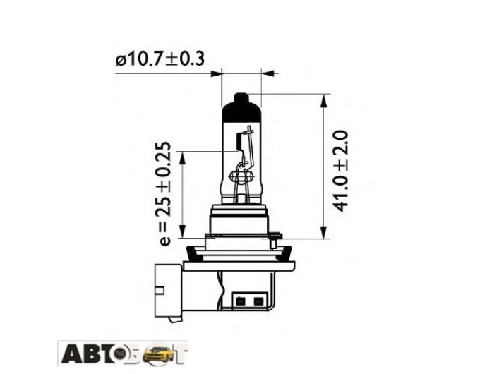 Галогенная лампа Philips MasterDuty H11 24V 70W 24362MDC1 (1 шт.), цена: 1 211 грн.
