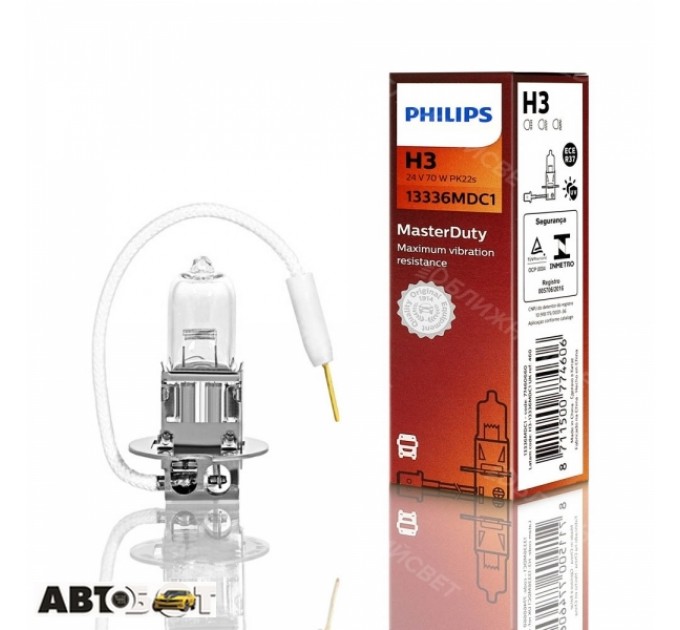 Галогенная лампа Philips 13336MDC1 H3 MasterDuty (1шт.), цена: 131 грн.