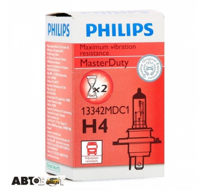 Галогенна лампа Philips 13342MDC1 H4 MasterDuty (1шт.), ціна: 186 грн.