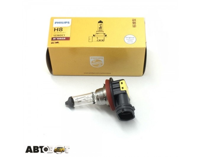 Галогенная лампа Philips H8 Vision 12V 12360C1 (1шт.), цена: 491 грн.