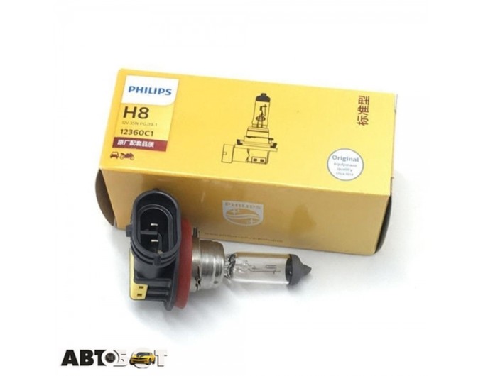 Галогенная лампа Philips H8 Vision 12V 12360C1 (1шт.), цена: 491 грн.