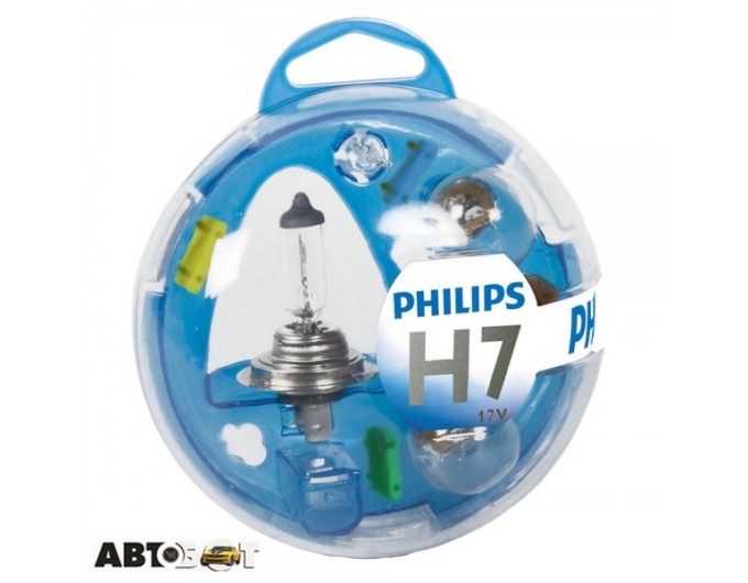 Набір автоламп з запобіжниками Philips комплект H7 PS 55719EBKM (5 шт.), ціна: 855 грн.