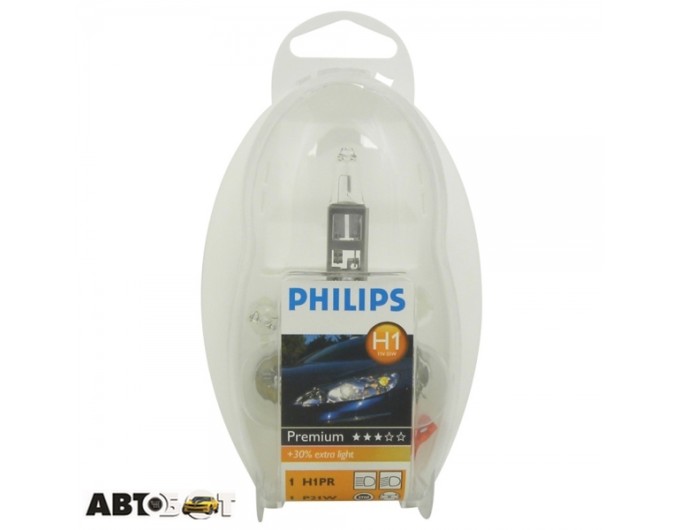 Набір автоламп з запобіжниками Philips комплект Easy KIT H1 12V 55472EKKM (5 шт.), ціна: 380 грн.