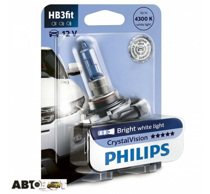Галогенная лампа Philips 9005CVB1 HB3 Cristal Vision (1шт.), цена: 707 грн.