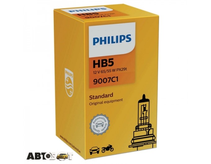 Галогенная лампа Philips Vision HB5 12V 9007C1 (1шт.), цена: 416 грн.