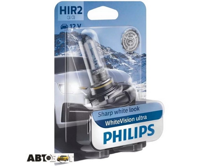 Галогенная лампа Philips WhiteVision Ultra HIR2 55W 3700K 9012WVUB1 (1 шт.), цена: 1 436 грн.