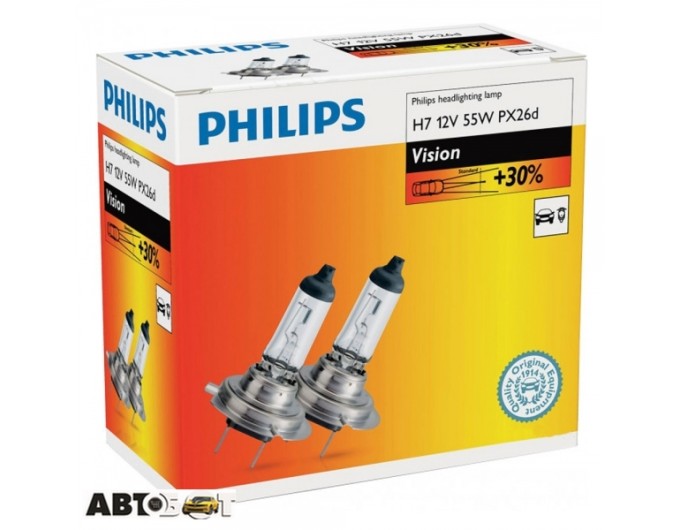 Галогенная лампа Philips Premium H7 12V 55W PH12972PRC2 (2 шт.), цена: 455 грн.
