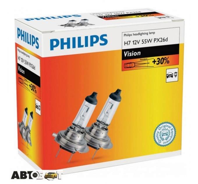 Галогенна лампа Philips Premium H7 12V 55W PH12972PRC2 (2 шт.), ціна: 362 грн.