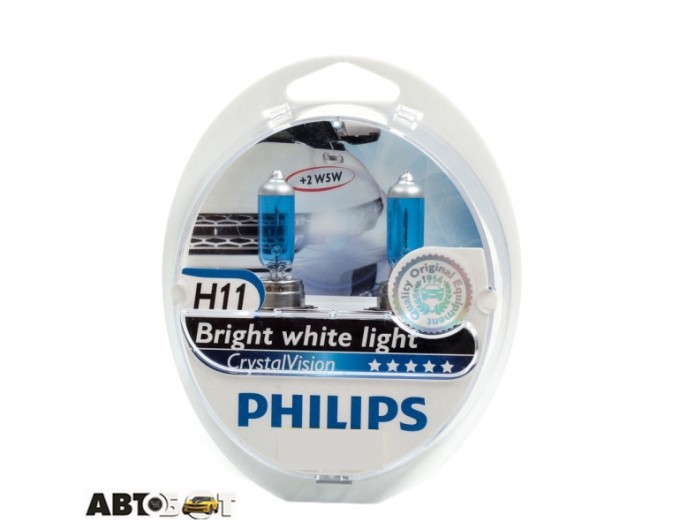 Галогенная лампа Philips CrystalVision H11 12V 12362CVSM (2шт.), цена: 2 341 грн.