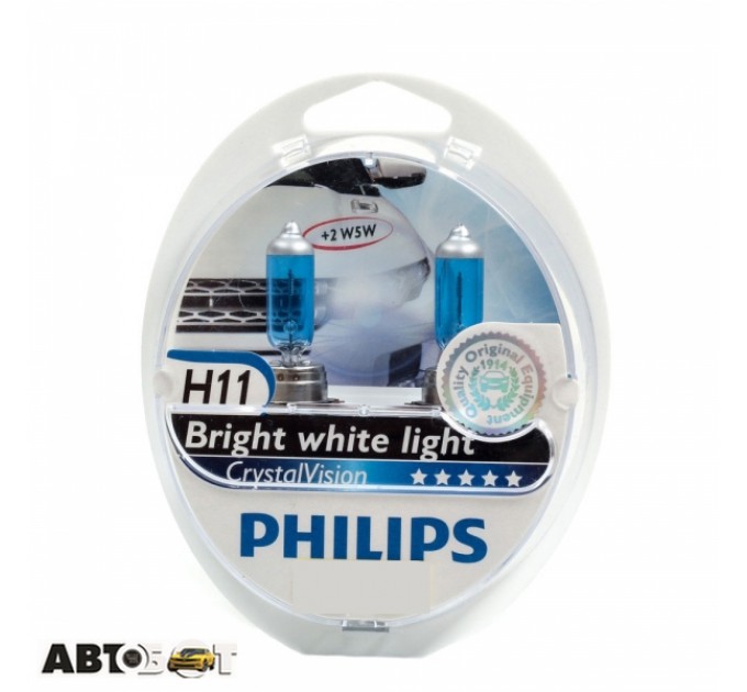 Галогенная лампа Philips CrystalVision H11 12V 12362CVSM (2шт.), цена: 1 661 грн.