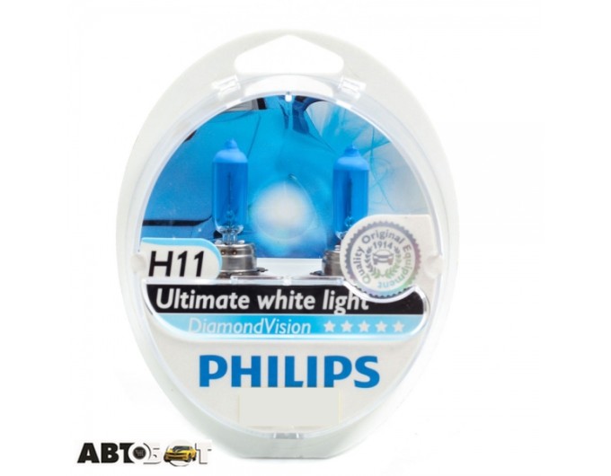 Галогенная лампа Philips DiamondVision H11 12V 12362DVS2 (2 шт.), цена: 1 868 грн.