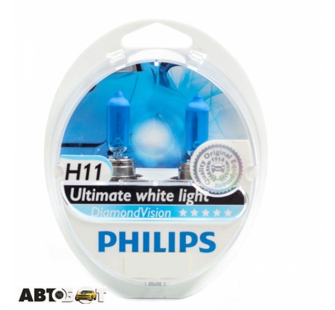 Галогенная лампа Philips DiamondVision H11 12V 12362DVS2 (2 шт.), цена: 1 473 грн.