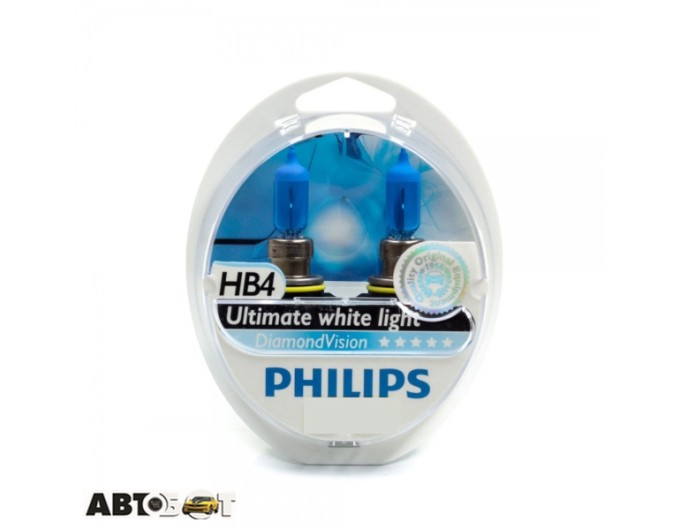 Галогенная лампа Philips DiamondVision HB4 12V 9006DVS2 (2шт.), цена: 2 140 грн.