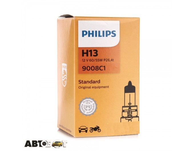 Галогенна лампа Philips H13 Vision 12V 9008C1 (1шт.), ціна: 1 622 грн.