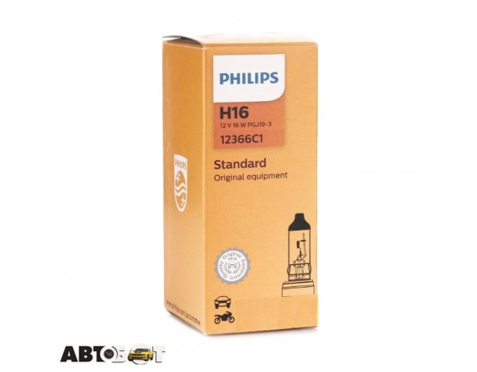 Галогенная лампа Philips H16 Vision 12V 12366C1 (1шт.), цена: 1 136 грн.