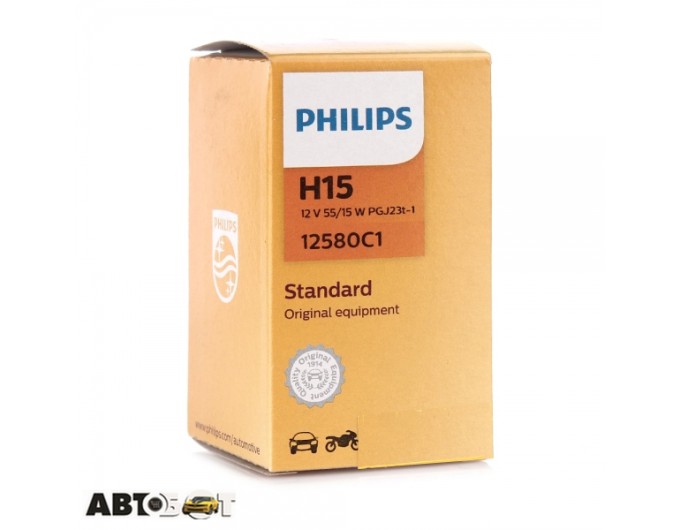 Галогенная лампа Philips Vision H15 12V 12580C1 (1шт.), цена: 1 811 грн.