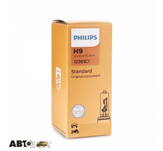 Галогенна лампа Philips H9 Vision 12V 12361C1 (1шт.), ціна: 504 грн.