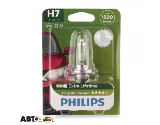 Галогенная лампа Philips 12972LLECOB1 H7 LongerLife Ecovision (1 шт.), цена: 388 грн.