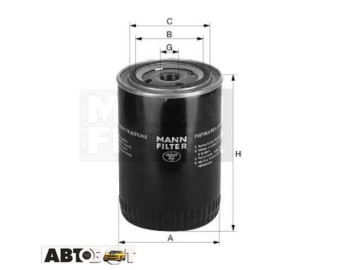 Масляный фильтр MANN W 940/10, цена: 783 грн.