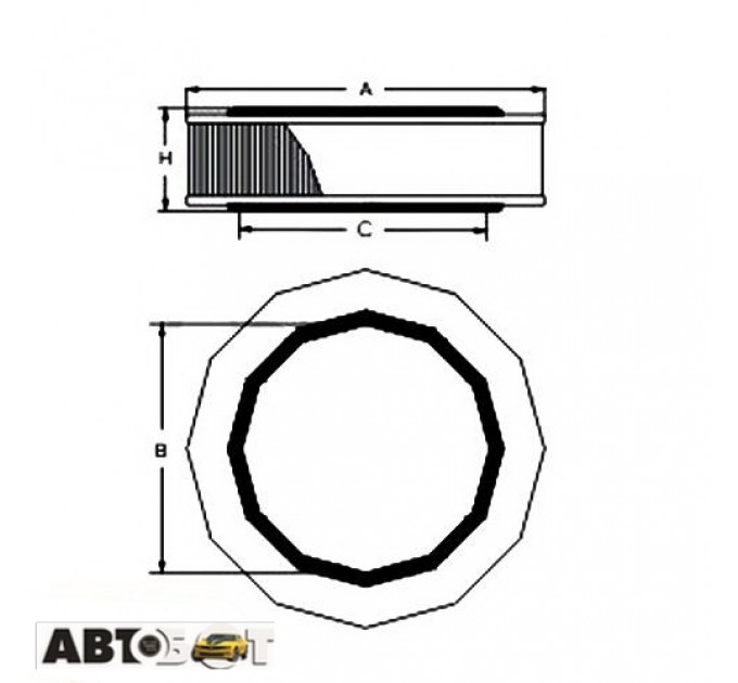 Воздушный фильтр SCT SB 010, цена: 209 грн.