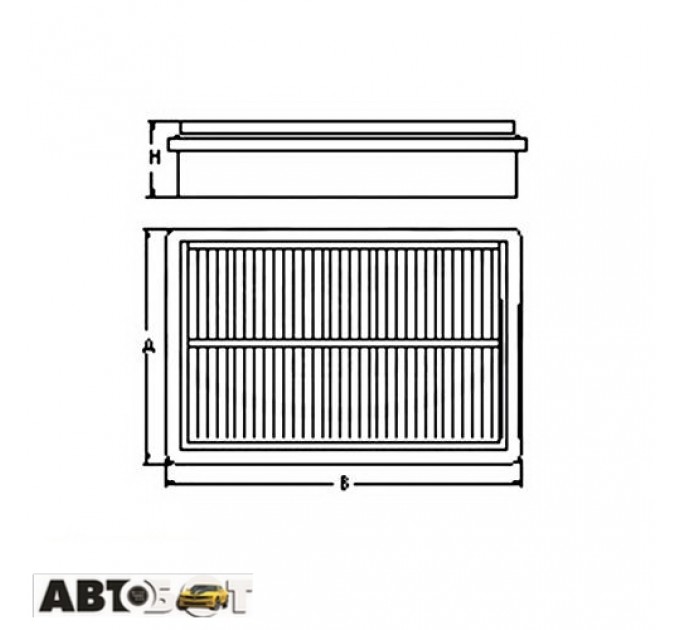 Воздушный фильтр SCT SB 036, цена: 201 грн.