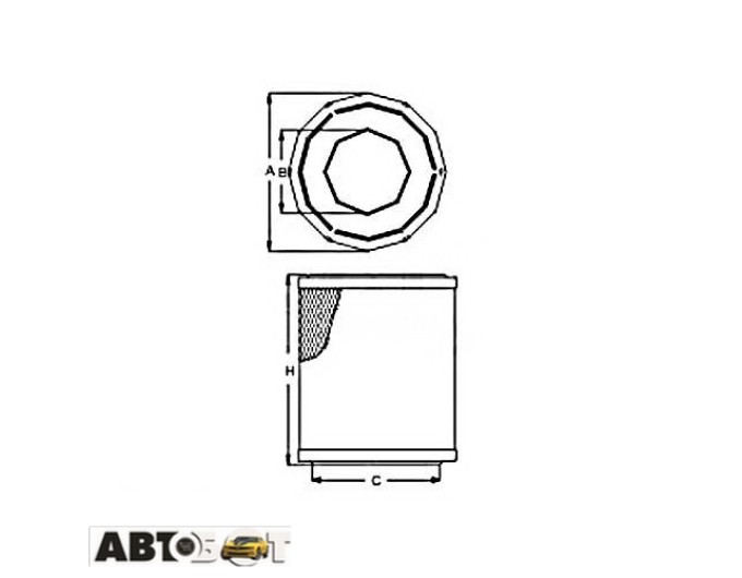 Воздушный фильтр SCT SB 2044, цена: 842 грн.