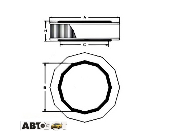 Воздушный фильтр SCT SB 210, цена: 310 грн.