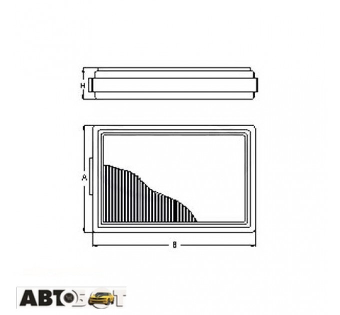 Повітряний фільтр SCT SB 2151, ціна: 316 грн.
