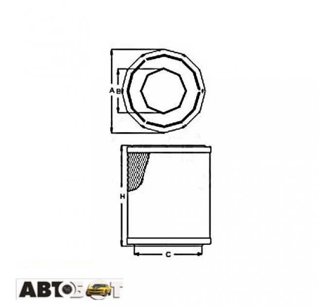 Воздушный фильтр SCT SB 2153, цена: 302 грн.