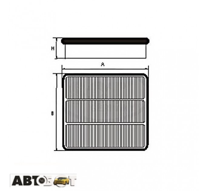 Повітряний фільтр SCT SB 2187, ціна: 271 грн.