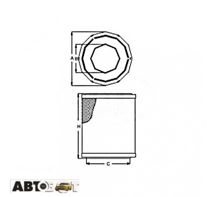 Воздушный фильтр SCT SB 2188, цена: 425 грн.