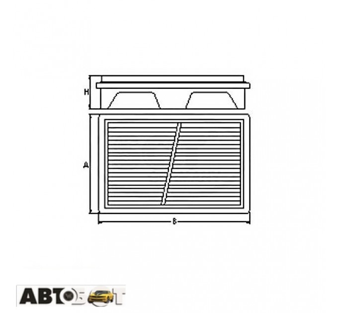 Повітряний фільтр SCT SB 2191, ціна: 296 грн.