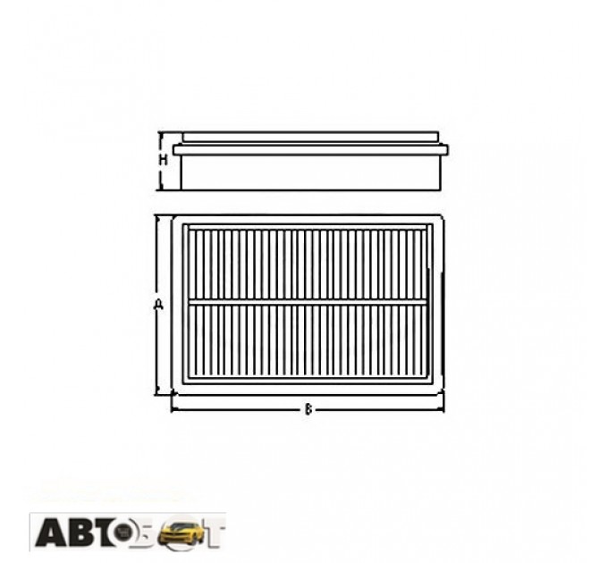 Повітряний фільтр SCT SB 2201, ціна: 196 грн.