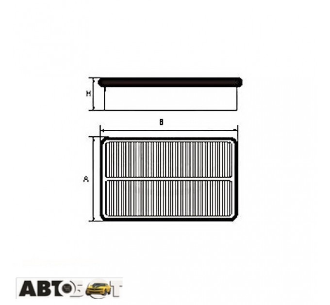 Воздушный фильтр SCT SB 2232, цена: 240 грн.