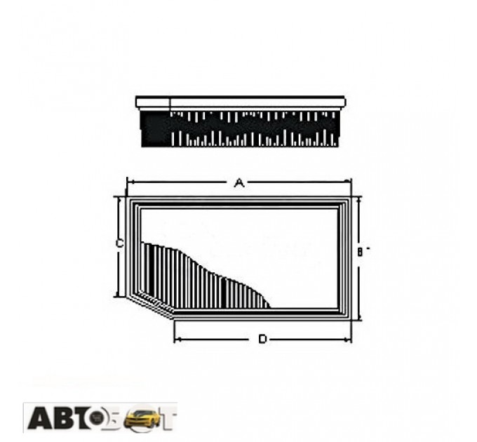 Воздушный фильтр SCT SB 2300, цена: 566 грн.