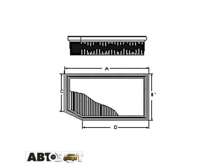 Воздушный фильтр SCT SB 2291, цена: 307 грн.