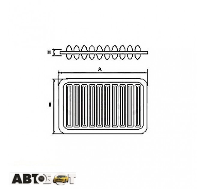 Воздушный фильтр SCT SB 2312, цена: 302 грн.