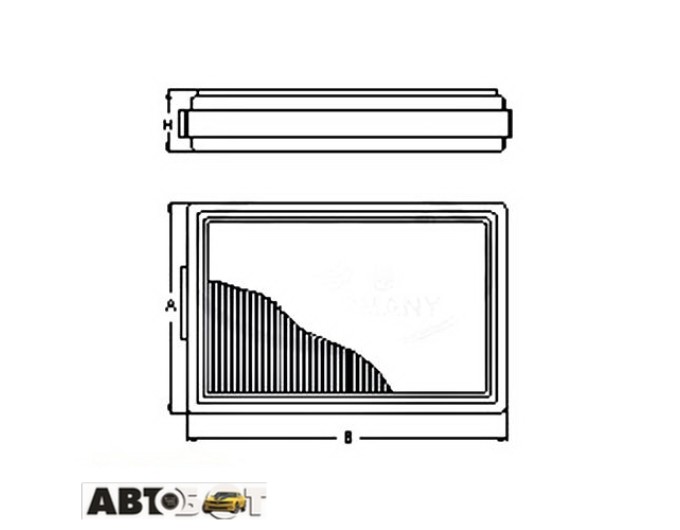 Воздушный фильтр SCT SB 260, цена: 254 грн.