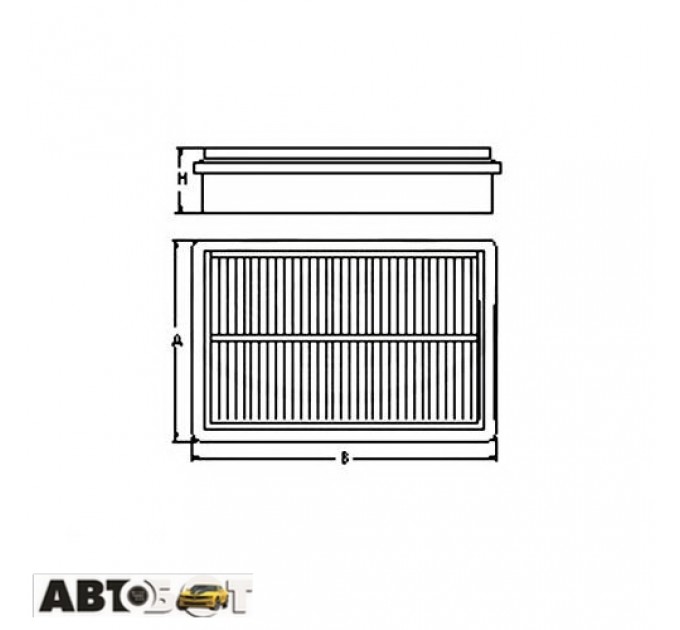 Повітряний фільтр SCT SB 294, ціна: 238 грн.