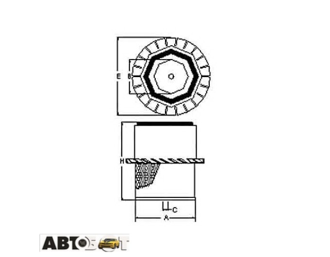 Воздушный фильтр SCT SB 3125, цена: 610 грн.