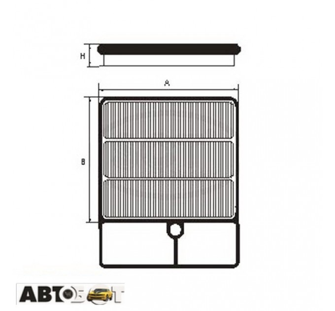 Повітряний фільтр SCT SB 3248, ціна: 316 грн.
