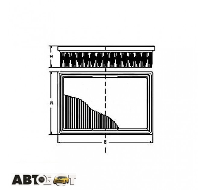 Воздушный фильтр SCT SB 2297, цена: 256 грн.