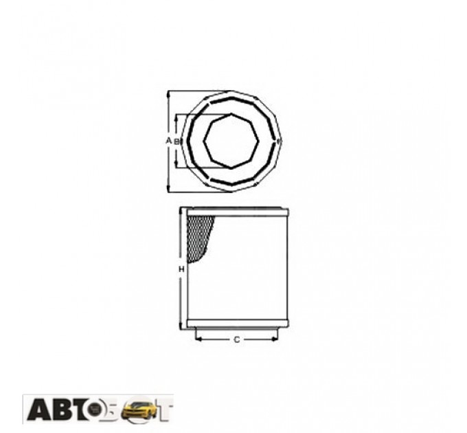 Воздушный фильтр SCT SB 687, цена: 336 грн.
