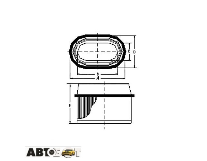 Воздушный фильтр SCT SB 938, цена: 749 грн.