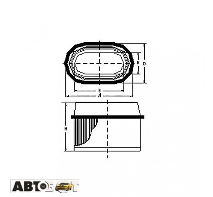 Повітряний фільтр SCT SB 938, ціна: 480 грн.