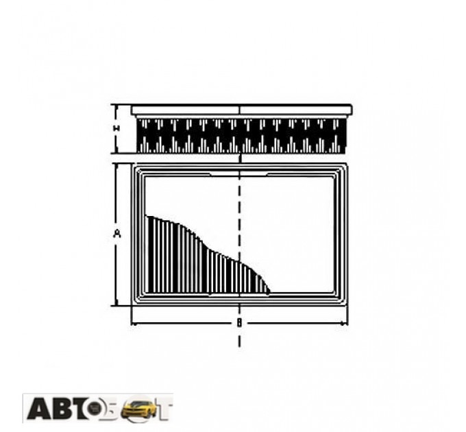 Воздушный фильтр SCT SB 2005, цена: 320 грн.