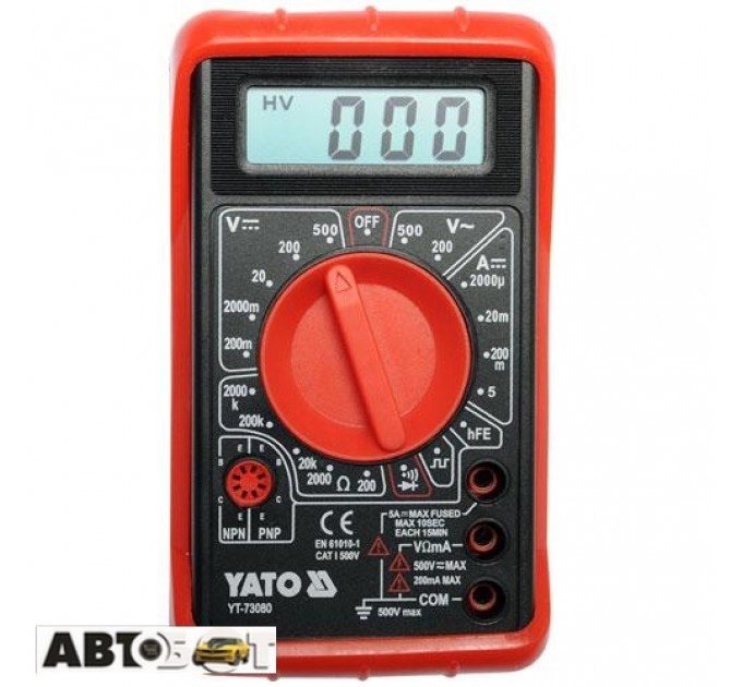 Мультиметр YATO YT-73080, ціна: 487 грн.
