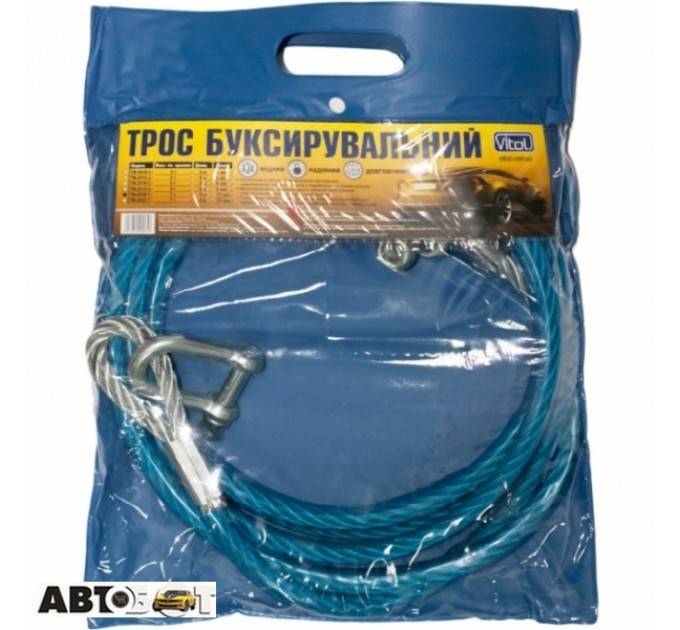 Буксировочный трос Vitol ST203B/TM-203K-7, цена: 390 грн.